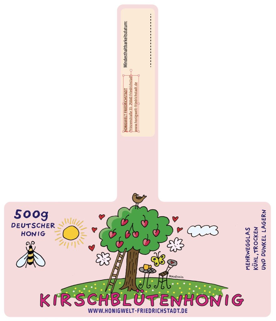 Etikett Kirschblütenhonig