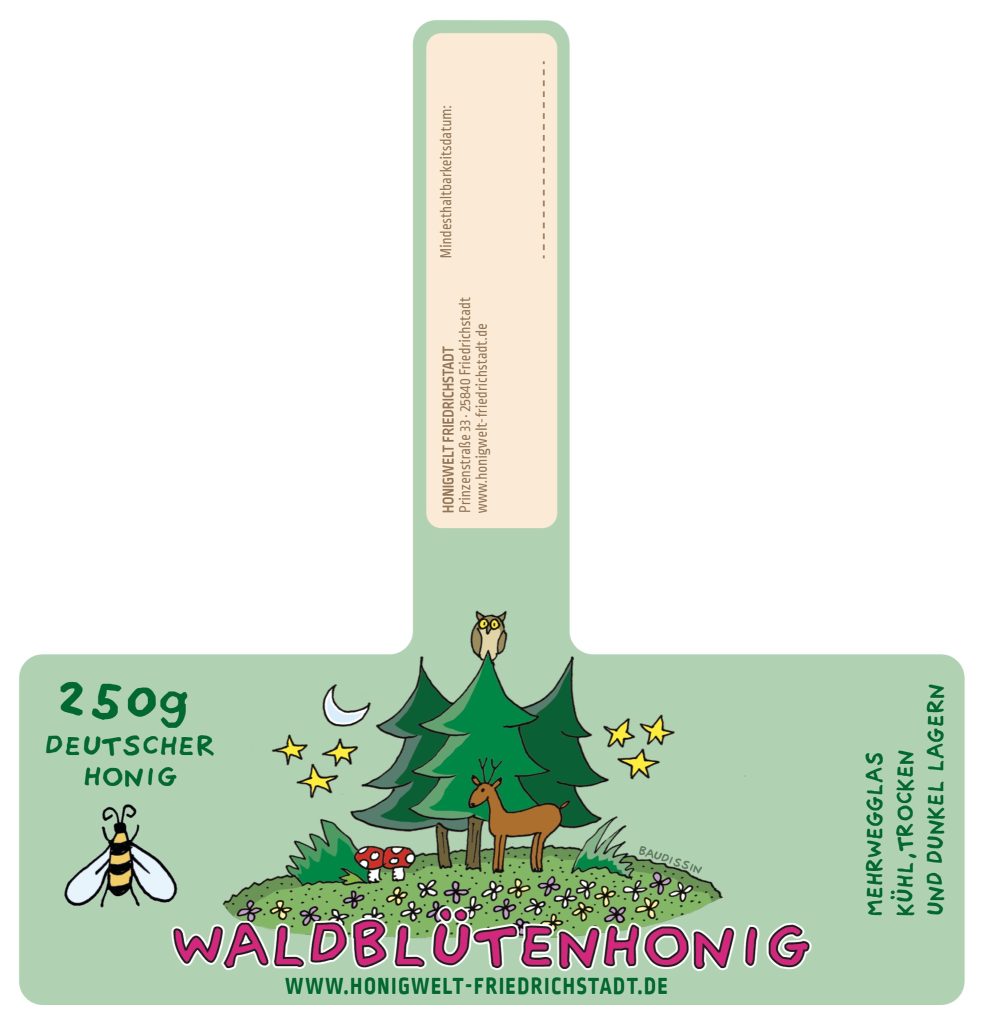 Etikett Waldblütenhonig