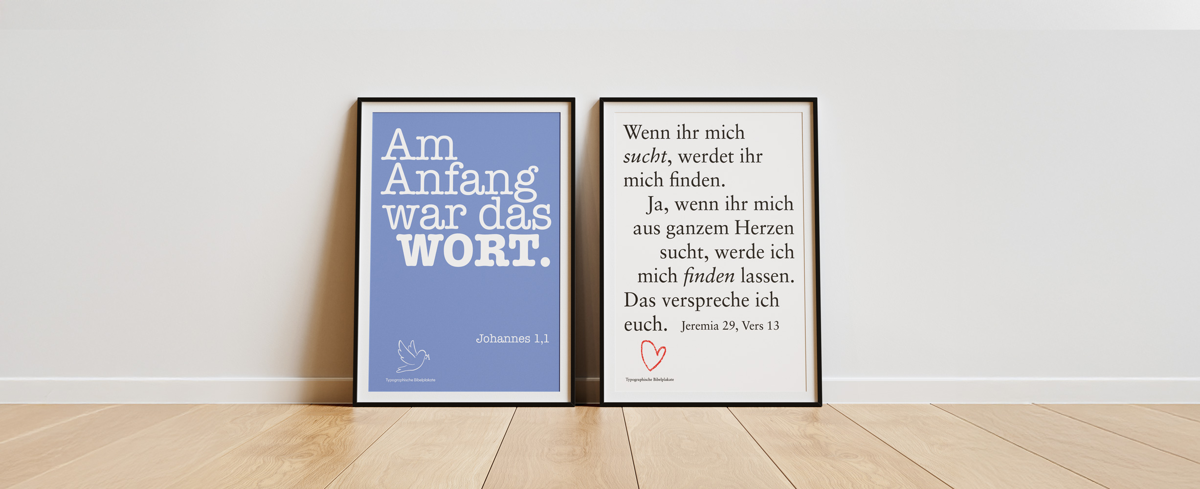 Typografische Bibelplakate
