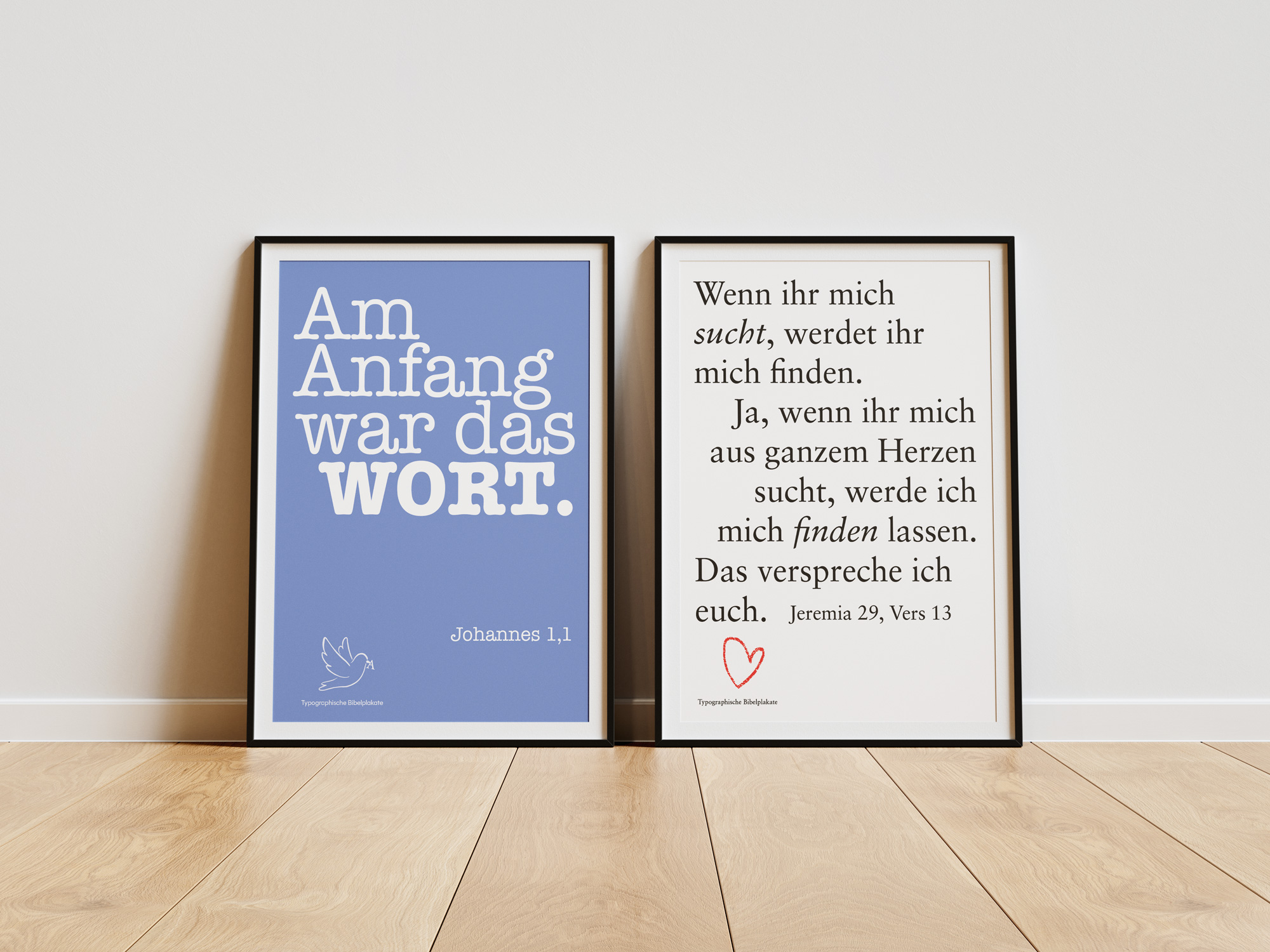 Bibelplakate Typografische Bibelplakate